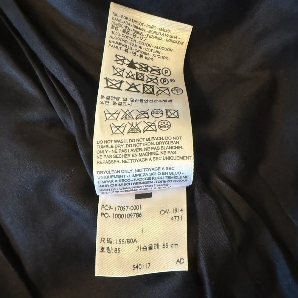Levis Made & Crafted Jacket Womens XS Blue Wool Alpaca - Picture 10 of 16